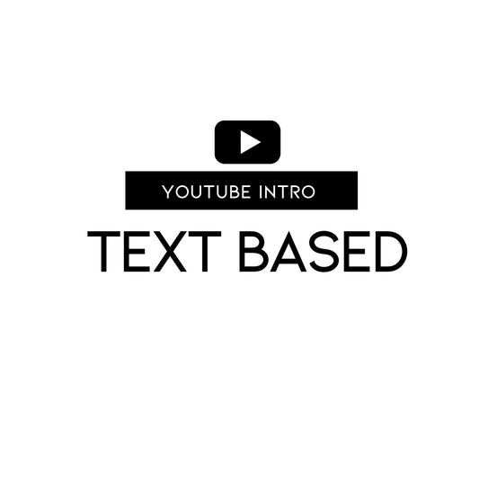 Text Based YouTube Intro